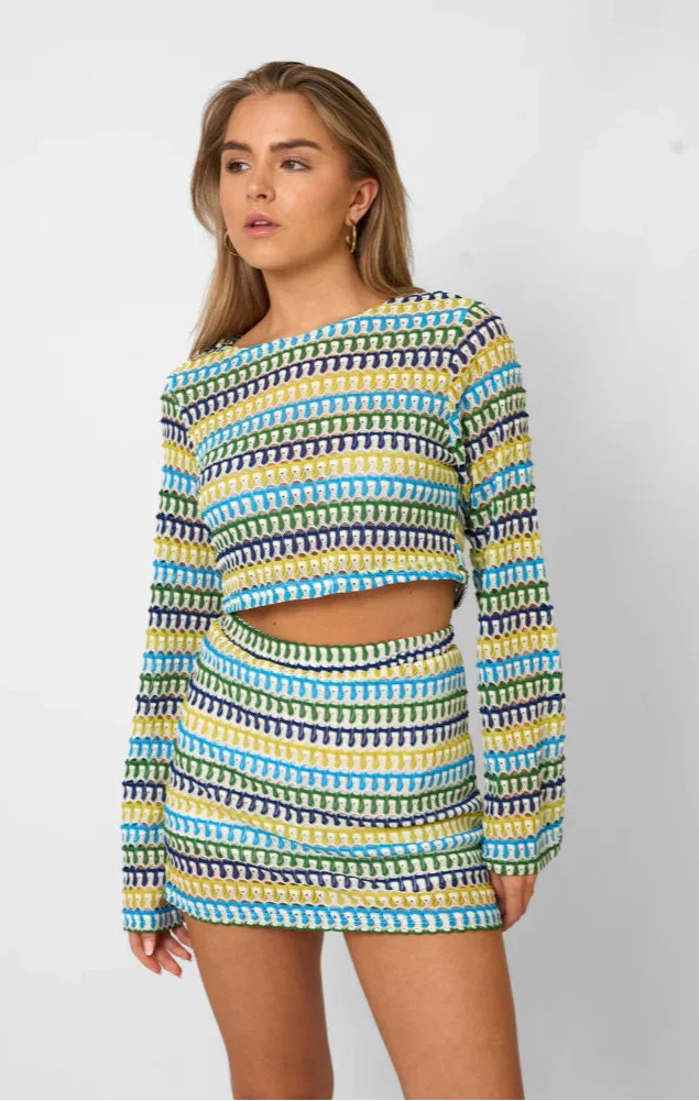 Jardin™ | Ensemble Crop à Manches Cloche