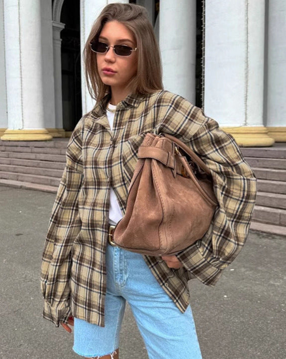 Jardin™ | Chemise Oversize à Carreaux