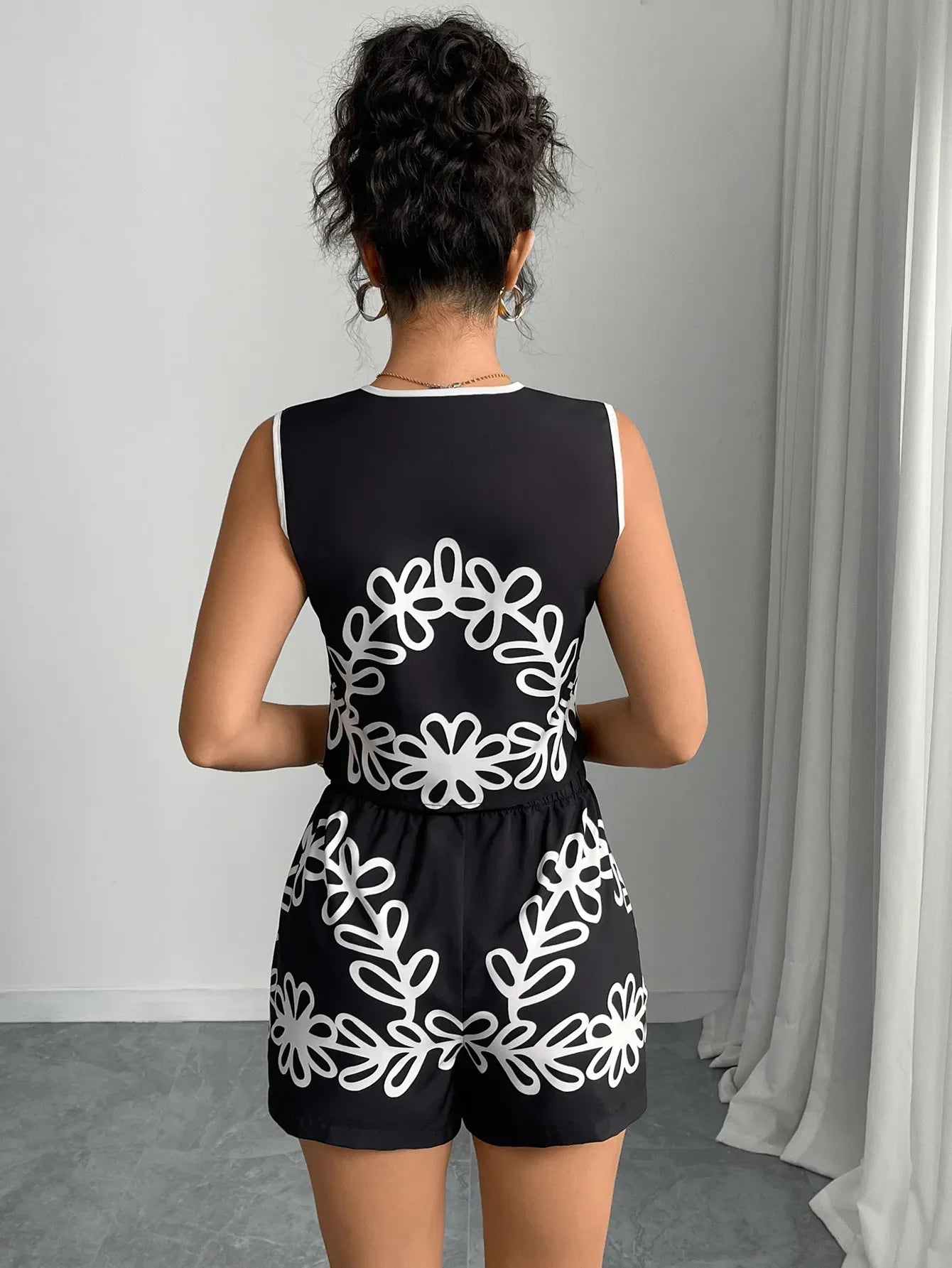 Jardin™ | Combinaison à Fleurs et Shorts