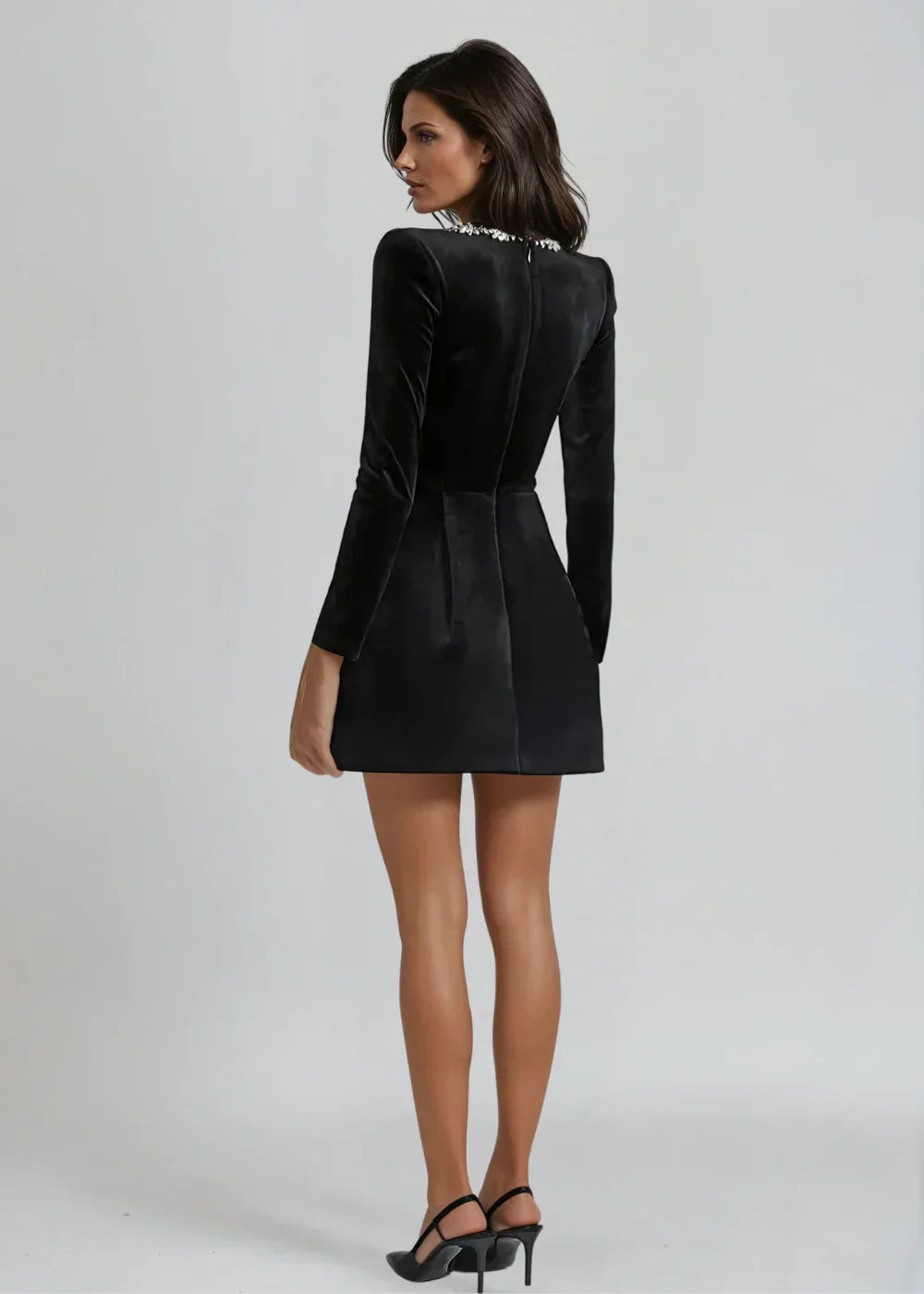 Jardin™ | Robe Courte à Col Carré