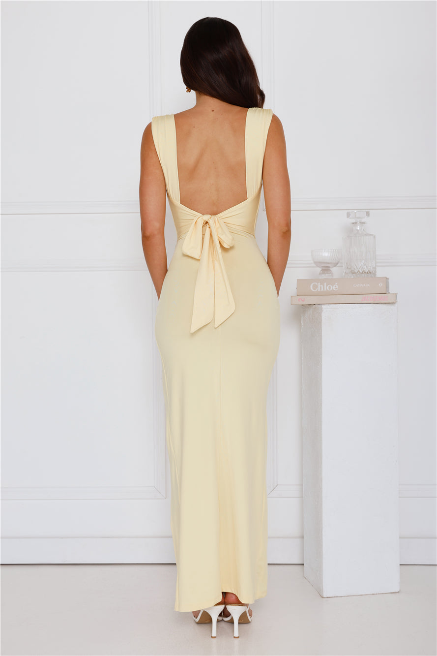 Jardin™ | Robe Longue Dos Nu Fendue