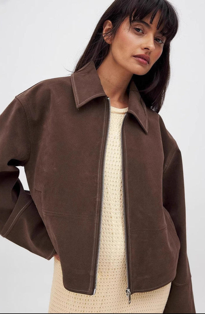 Jardin™ | Veste Zippée Coupe Droite