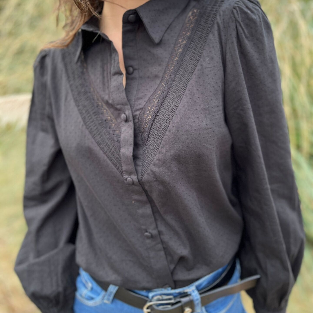 Jardin™ | Noir blouse