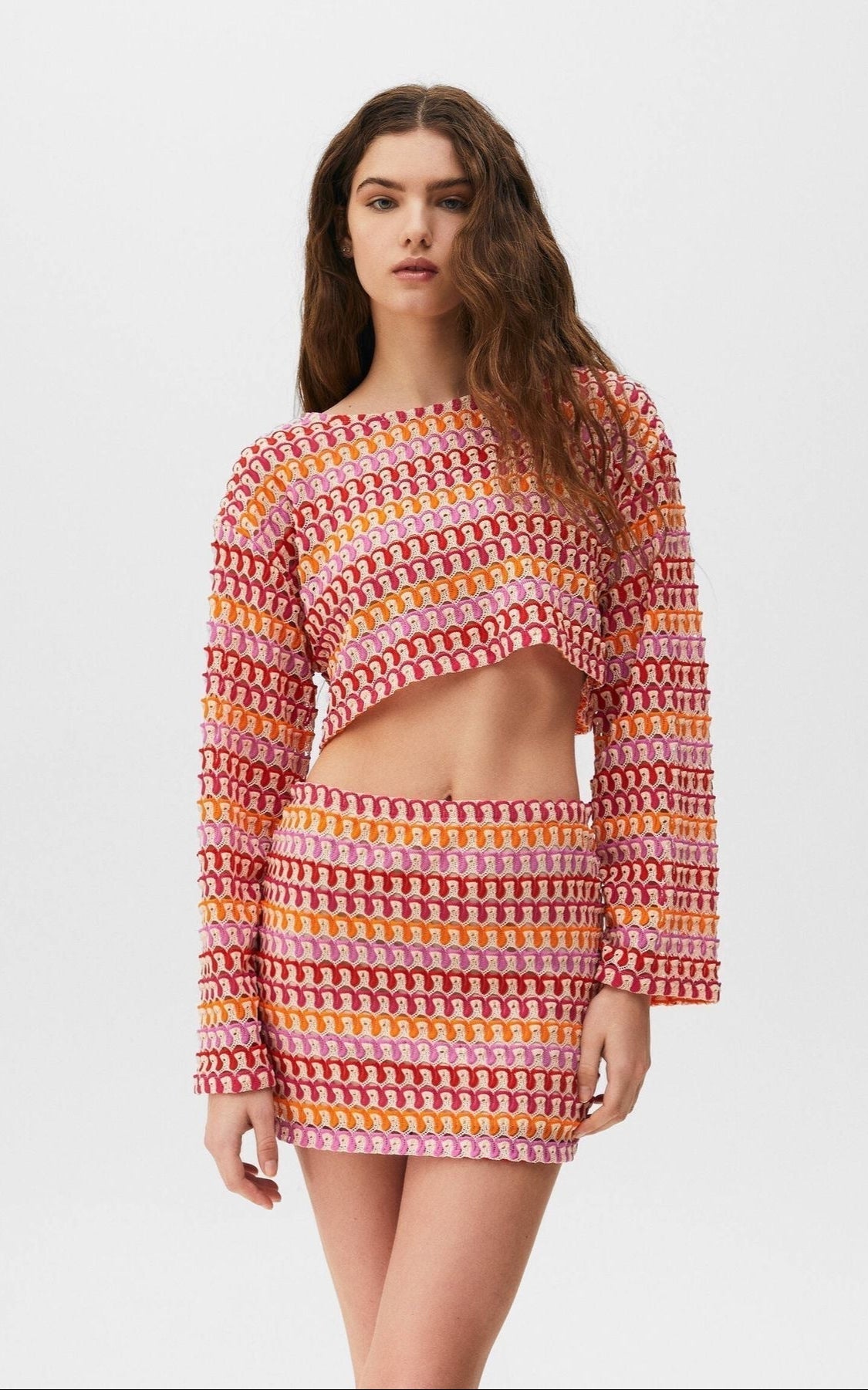 Jardin™ | Ensemble Crop à Manches Cloche