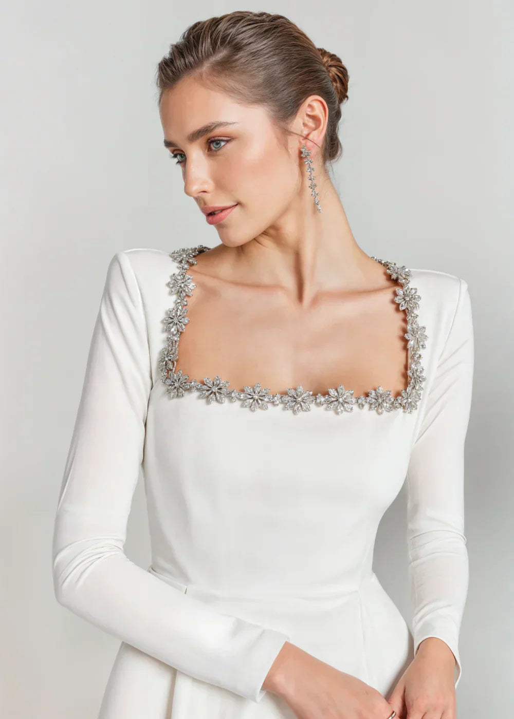 Jardin™ | Robe Courte à Col Carré