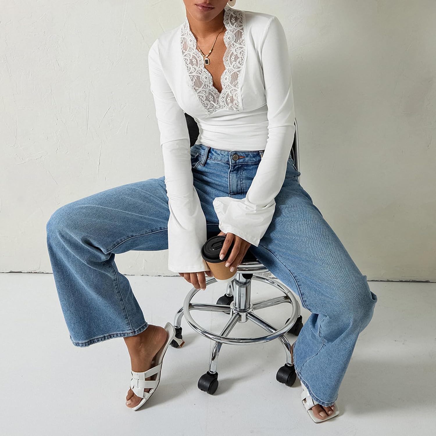 Jardin™ I Top en dentelle