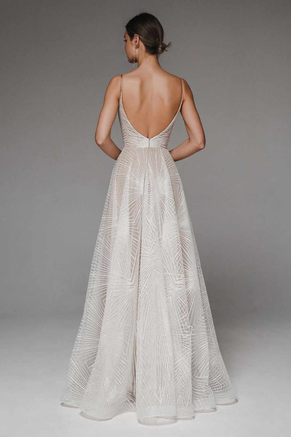 Jardin™ | Robe Brodée Dos en V