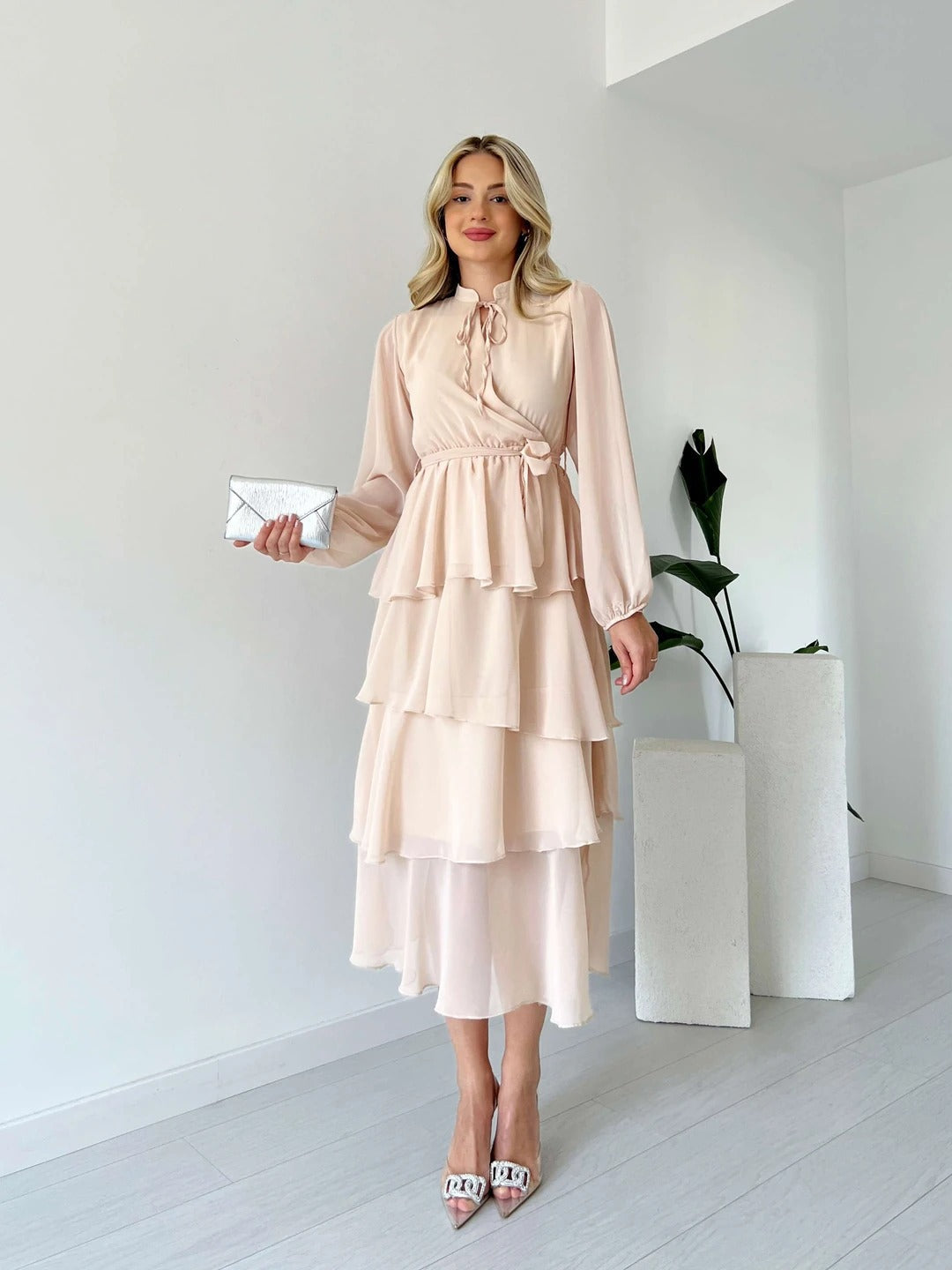 Jardin™ | Robe Longue Élégante à Volants