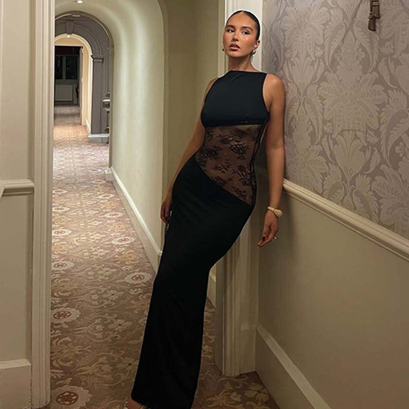 Jardin™ | Robe Longue en Dentelle Transparente