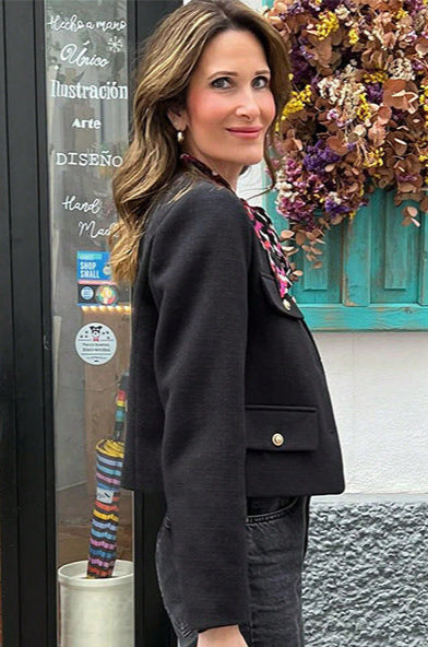 Jardin™ | VESTE CROPPED VINTAGE