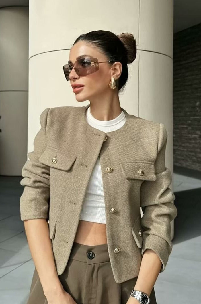 Jardin™ | VESTE CROPPED VINTAGE