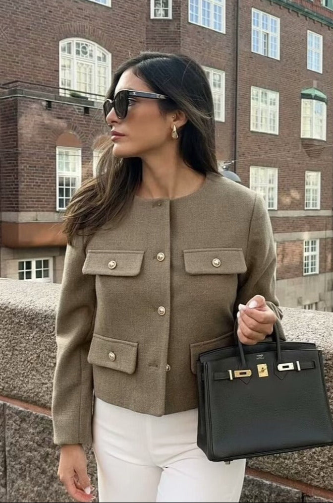 Jardin™ | VESTE CROPPED VINTAGE