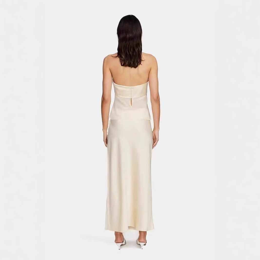 Jardin™ | Robe Longue Drapée Transparente
