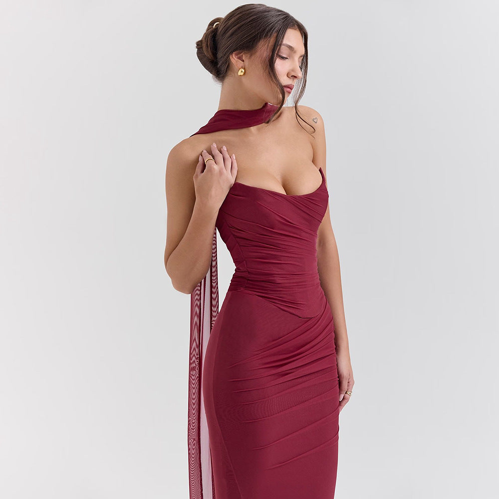 Jardin™ | Robe du Soir en Maille Sculptée