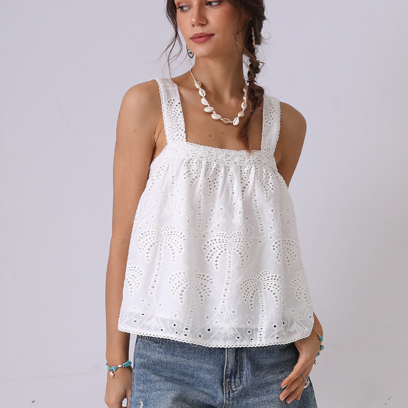 Jardin™ | Top Brodé Sans Manches