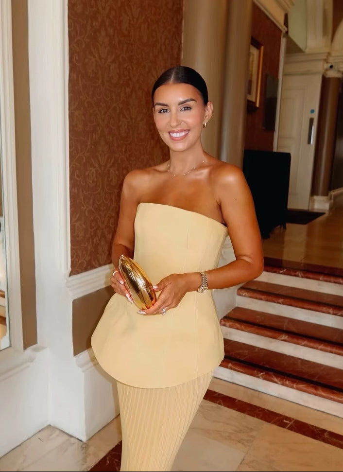 Jardin™ | Robe Plissée Sans Manches