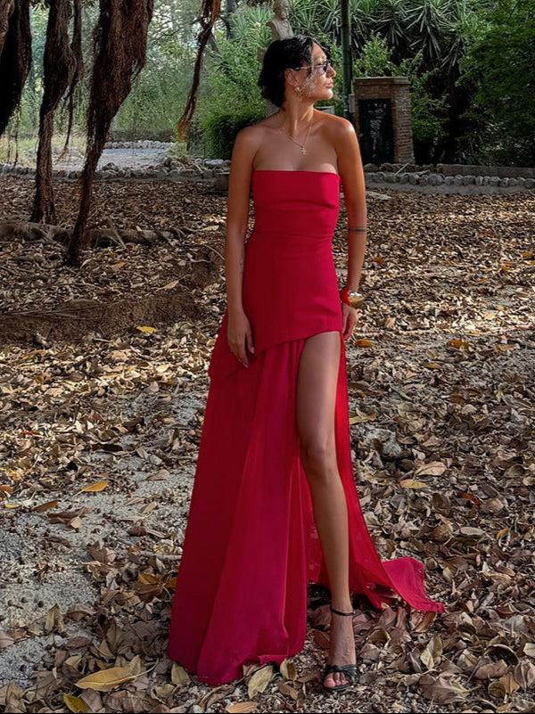 Jardin™ | Robe Fendue Bustier Longue