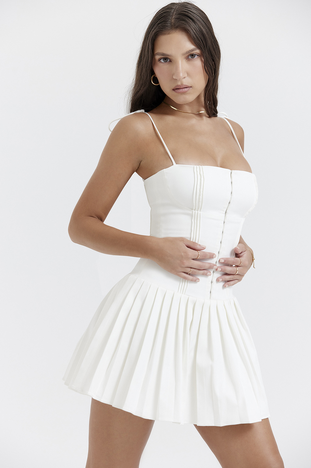 Jardin™ | Robe Corset Plissée