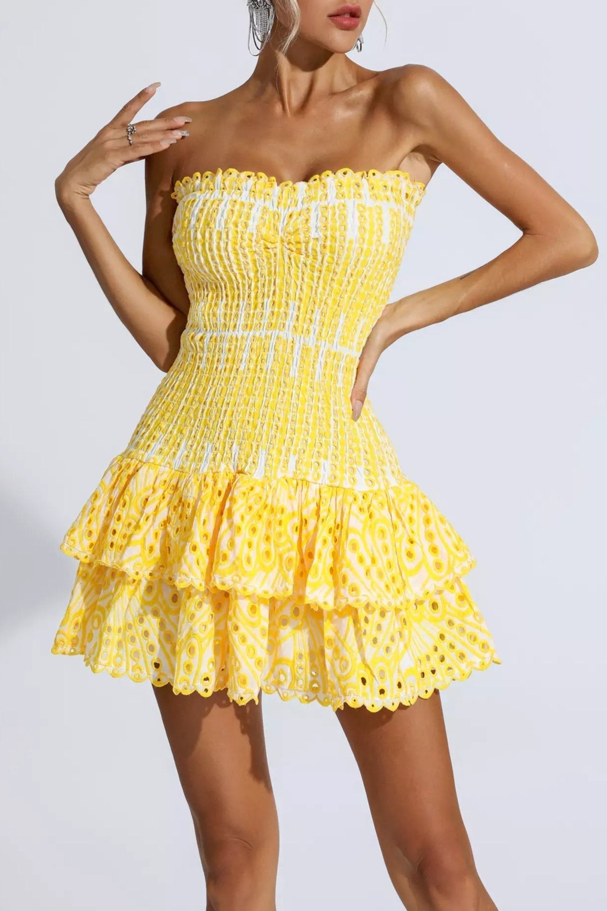 Jardin™ | Robe mini à volants