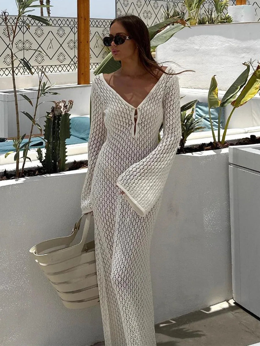 Jardin™ | Robe Longue Crochet Bohème