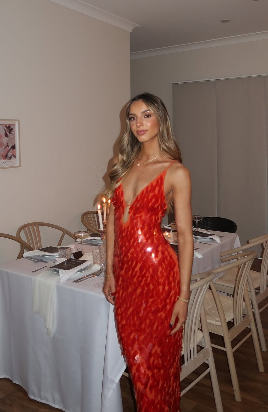 Jardin™ | Robe à Paillettes Dos Nu