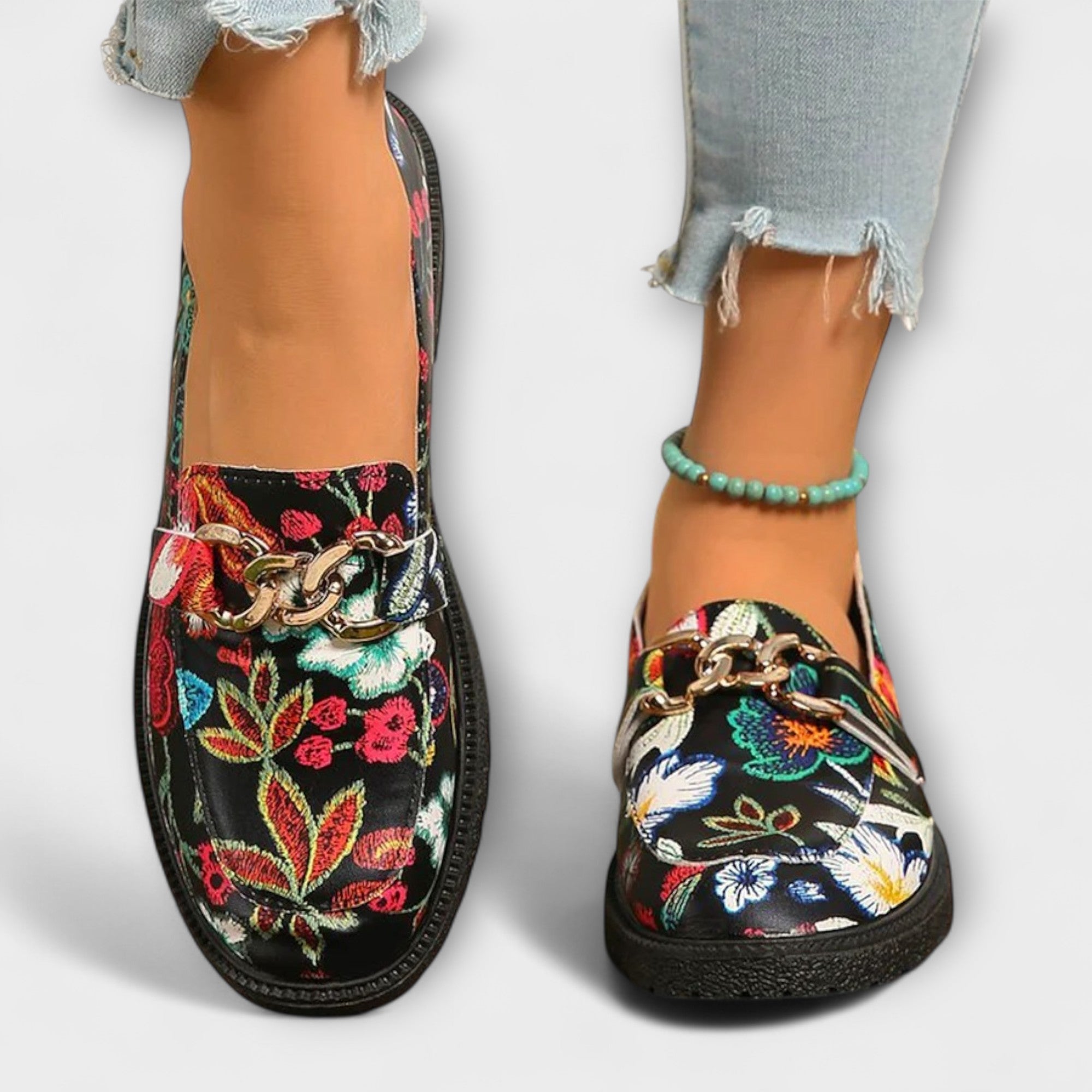 Jardin™ | Mocassins multicolores à motif floral
