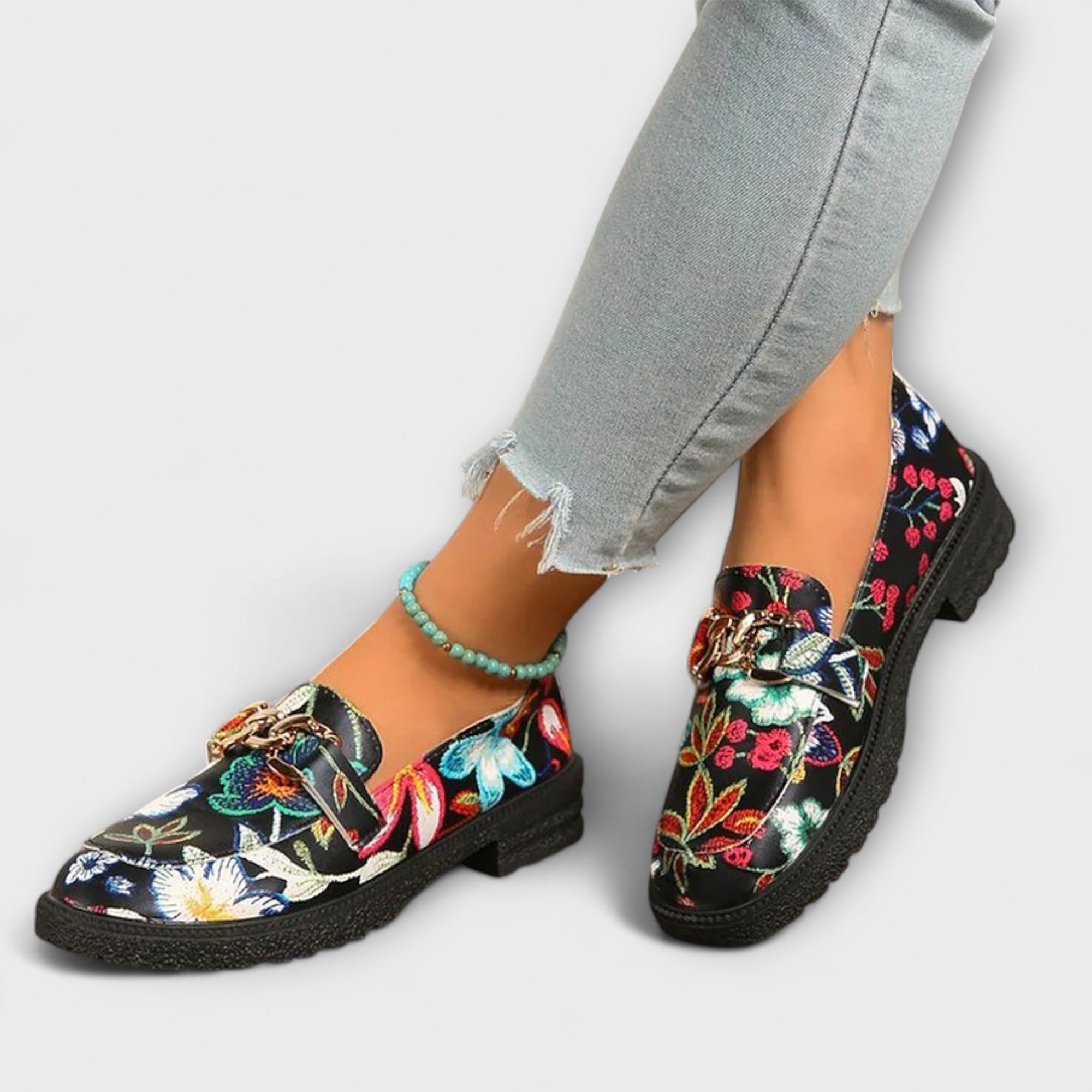 Jardin™ | Mocassins multicolores à motif floral