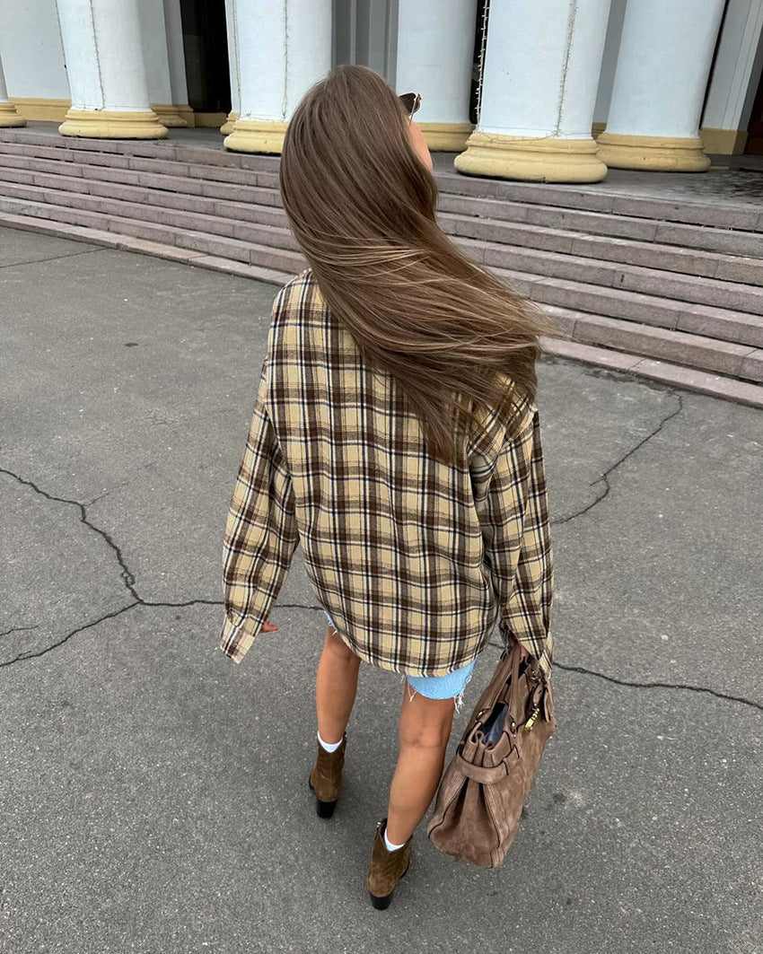 Jardin™ | Chemise Oversize à Carreaux