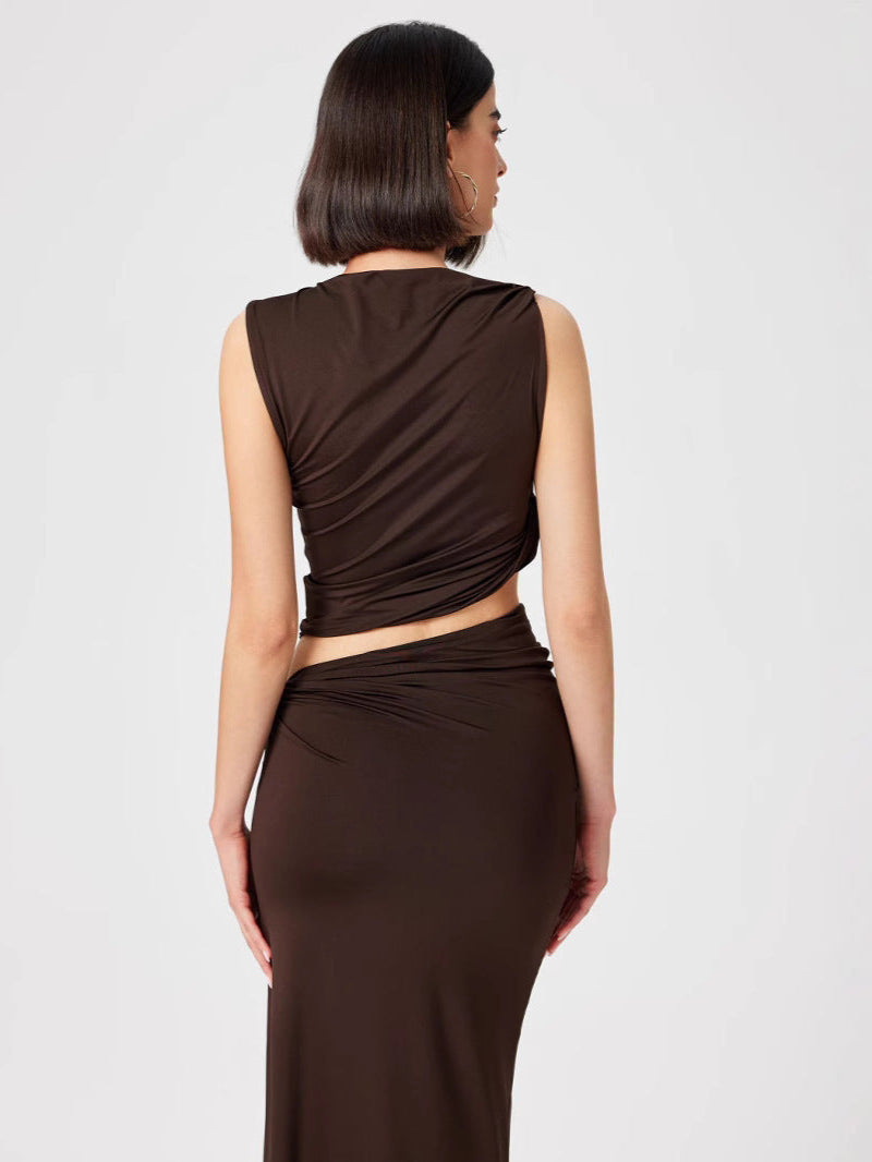 Jardin™ | Ensemble Deux Pièces Moulant Asymétrique