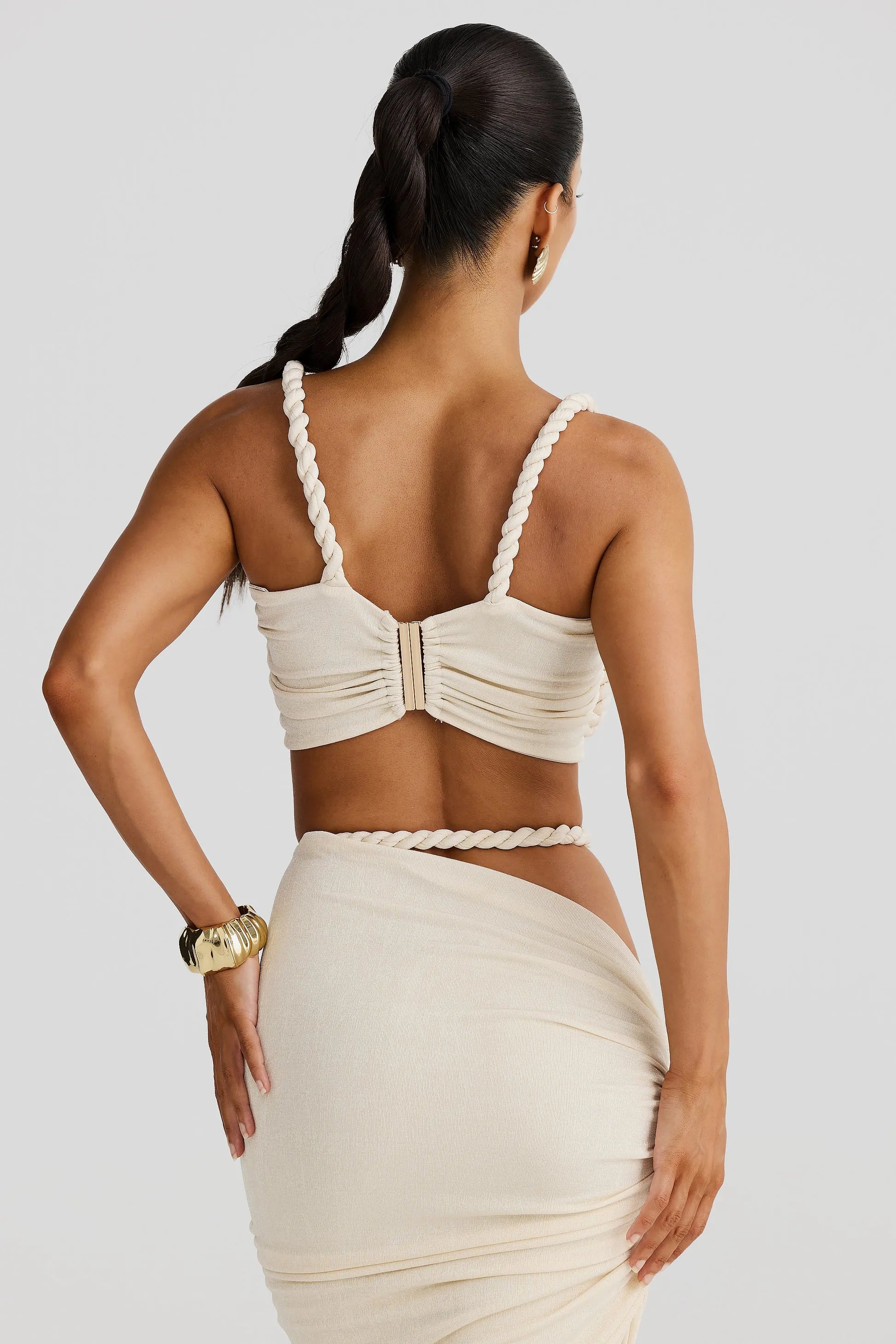 Jardin™ | Jupe maxi froncée à découpes