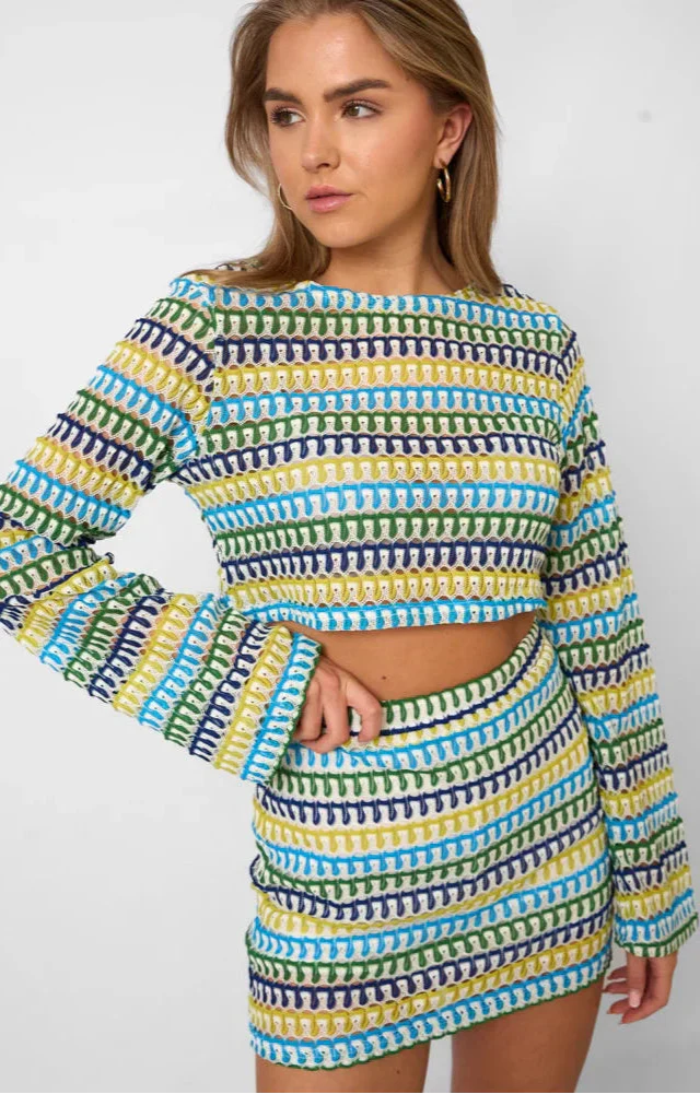 Jardin™ | Ensemble Crop à Manches Cloche