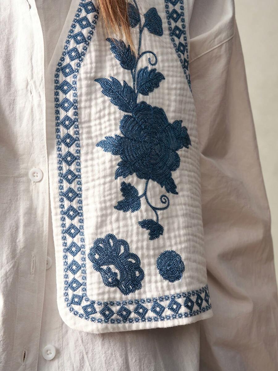 Jardin™ | Gilet Brodé Bohème