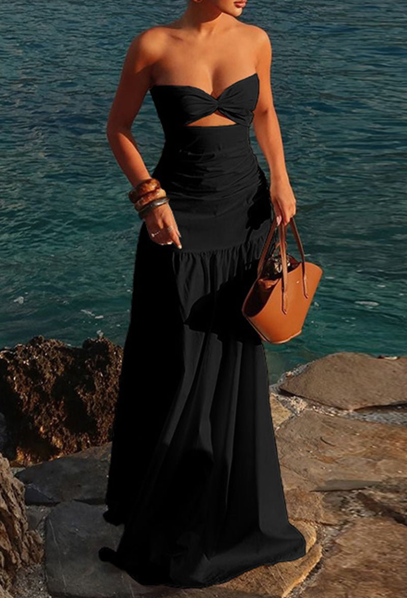 Jardin™ | Robe Bustier Longue Elégante