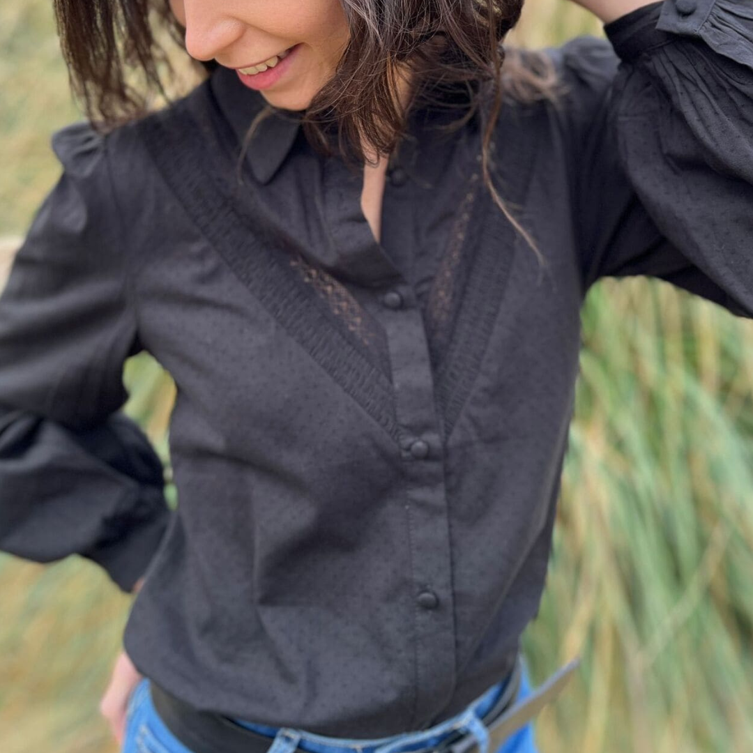 Jardin™ | Noir blouse