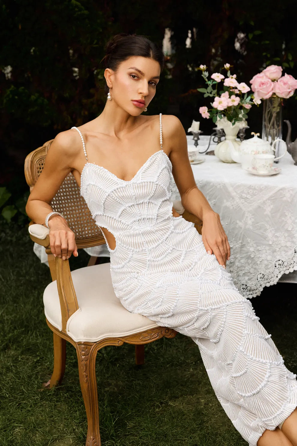 Jardin™ | Robe de Soirée à Perles