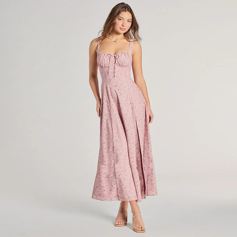 Jardin™ | Robe Longue Fleurie à Bretelles