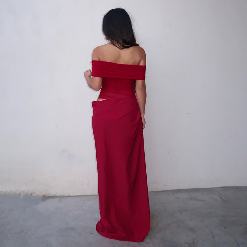 Jardin™ | Robe Longue en Dentelle Asymétrique