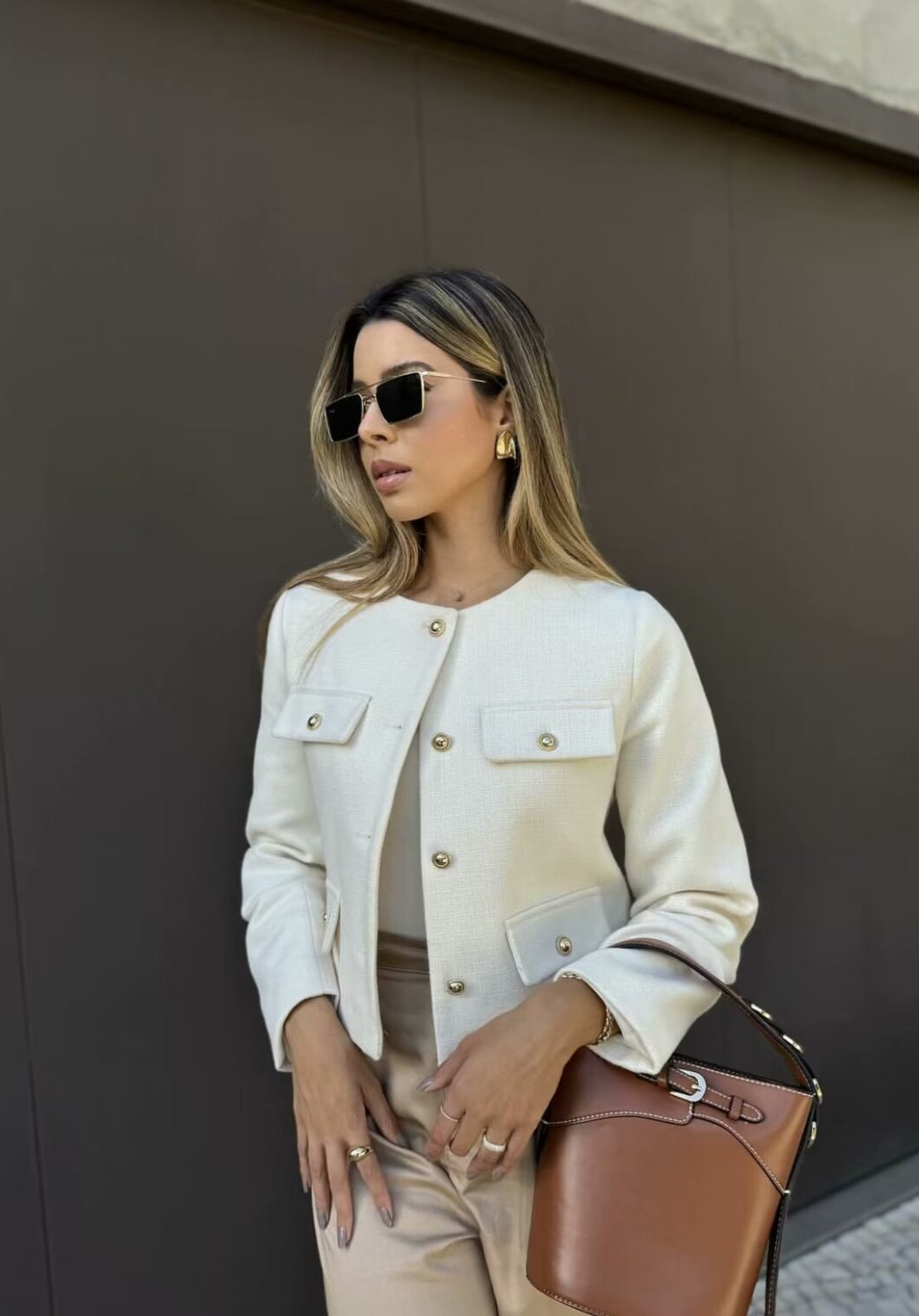 Jardin™ | VESTE CROPPED VINTAGE