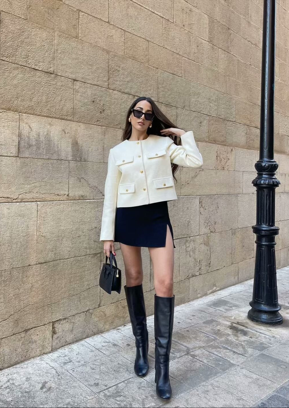 Jardin™ | VESTE CROPPED VINTAGE