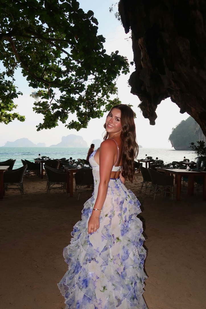 Jardin™ | Robe Longue Fleurie à Bretelles