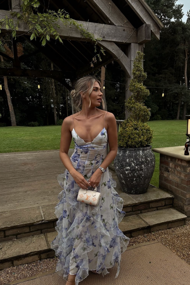 Jardin™ | Robe Longue Fleurie à Bretelles