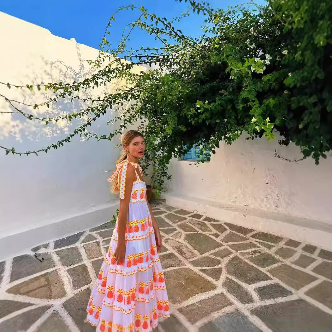 Jardin™ | Robe Longue Brodée Bohème