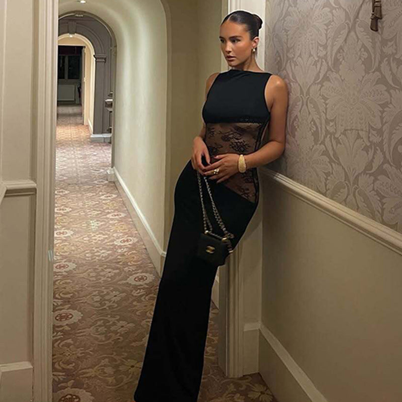 Jardin™ | Robe Longue en Dentelle Transparente