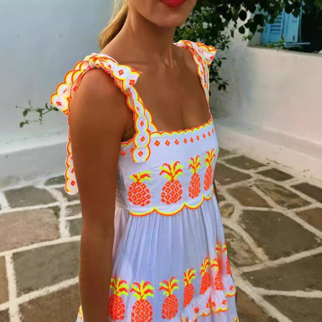 Jardin™ | Robe Longue Brodée Bohème