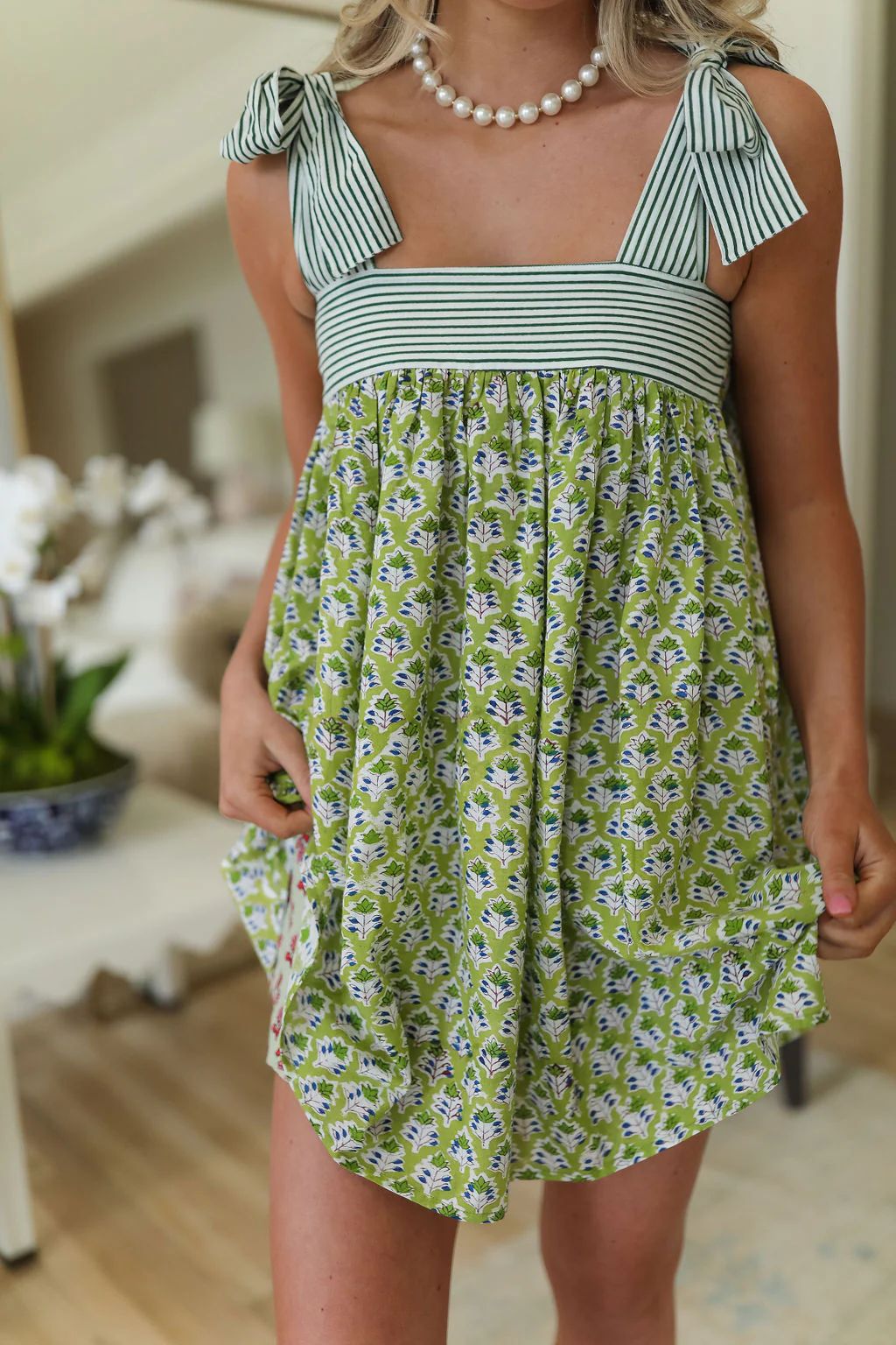 Jardin™ | Robe Courte Fleurie à Bretelles