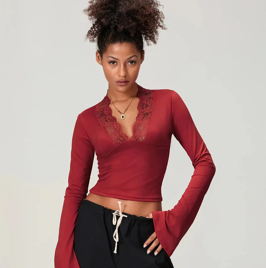 Jardin™ I Top en dentelle