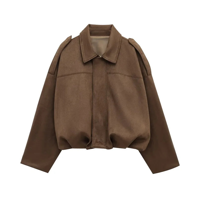 Jardin™ | Blouson aviateur en daim