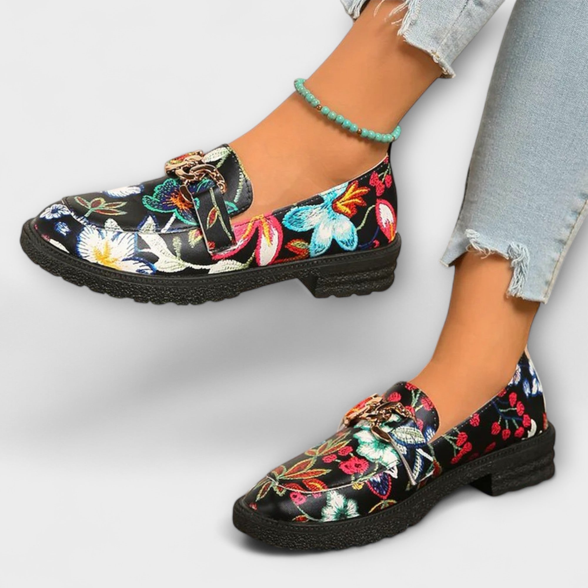Jardin™ | Mocassins multicolores à motif floral