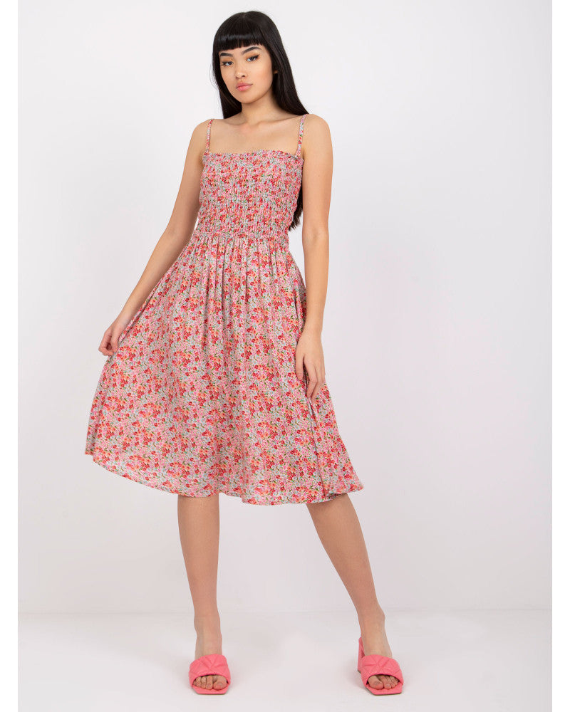 Jardin™ | Robe Mi-Longue Bretelles Élastiques